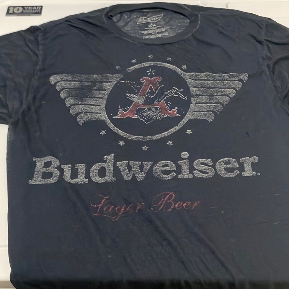 Budweiser burnout light weight t-shirt